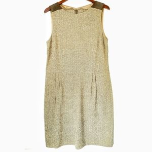 St John's collection tweed Chevron dress Sz 14